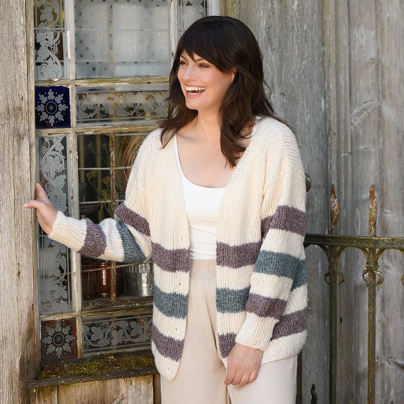 Strickanleitung Damenjacke "Hamina" 766010 - Bild 2