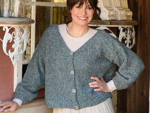 Strickanleitung Damenkurzjacke "Hamina" 766011