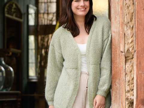 Strickanleitung Damenjacke "Nature Cotton" 766012