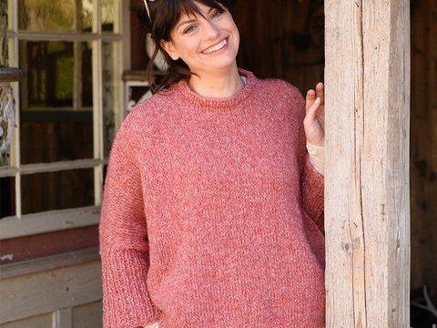 Strickanleitung Damenponchopullover "Hamina" 766015