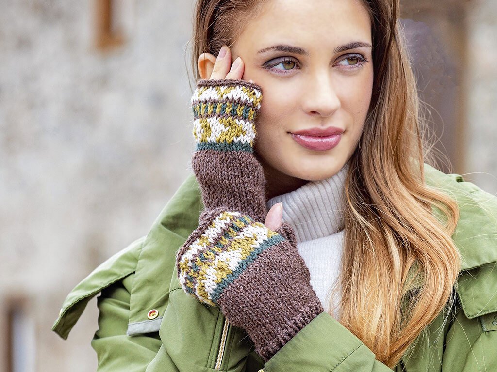 Handschuhe mit Fair-Isle-Muster, stricken - Bild 3