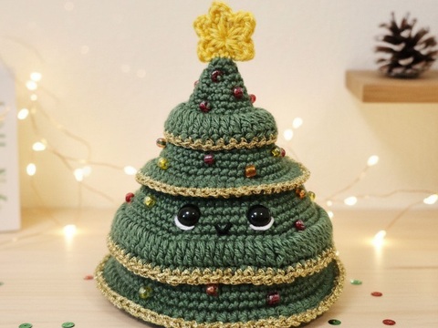 PDF Häkelanleitung Amigurumi Weihnachtsbaum Temmi