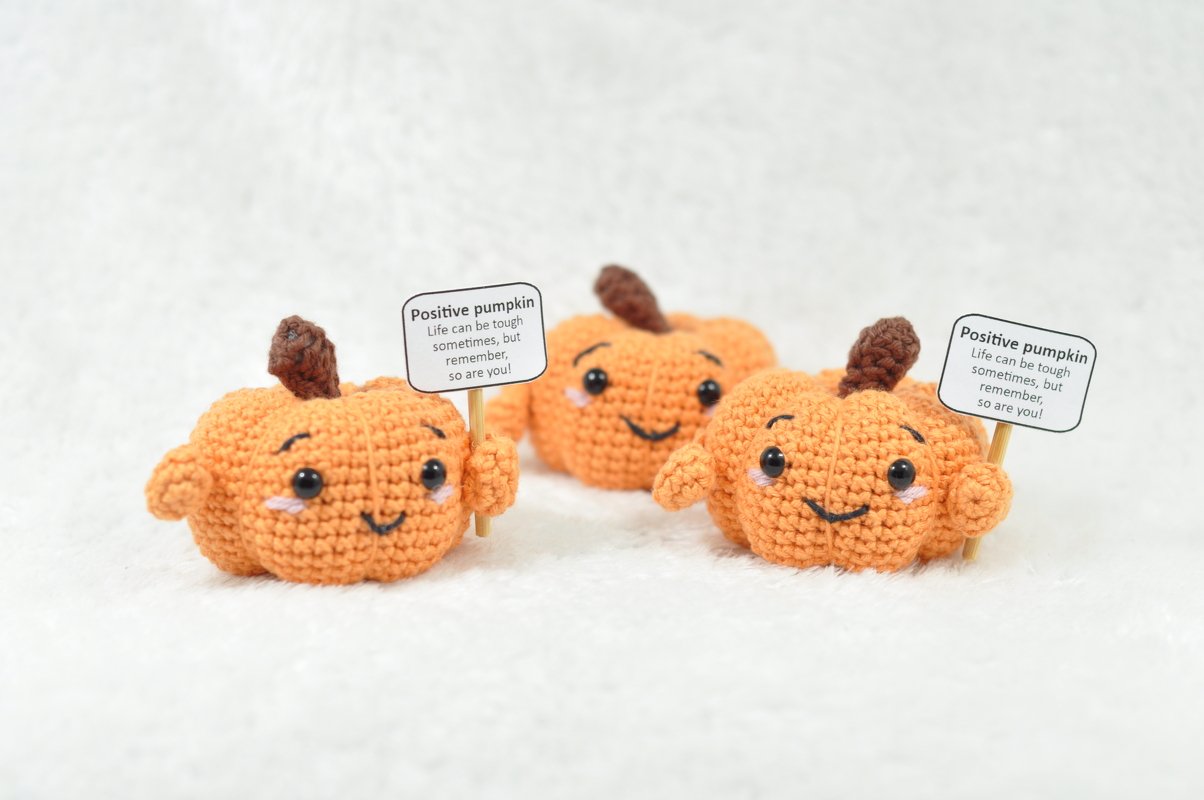 Crochet Pattern Positive Pumpkin
