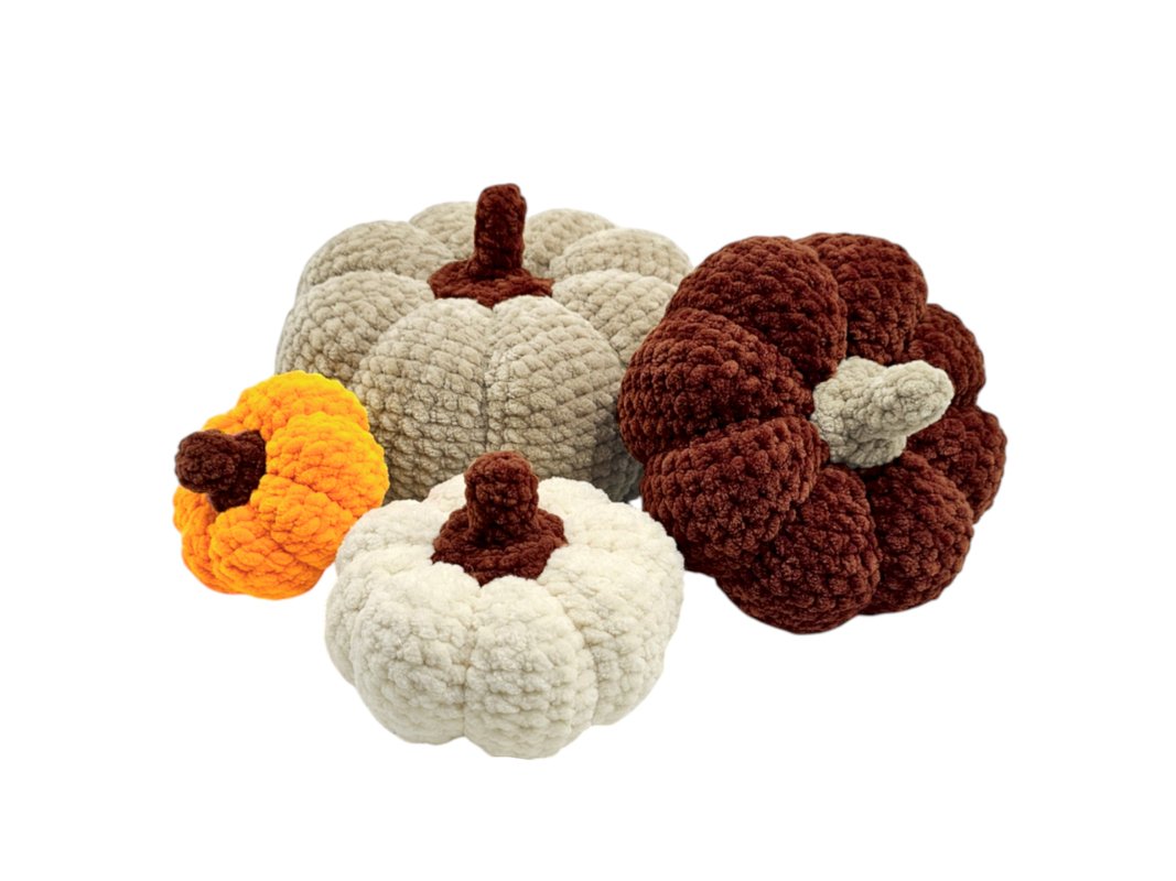 Häkelanleitung Kürbis Set