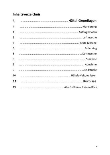 Häkelanleitung Kürbis Set