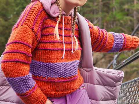 Pulli im Streifendesign