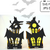 Plotterdatei Haus Gruselhaus Halloween Fledermaus Teelicht