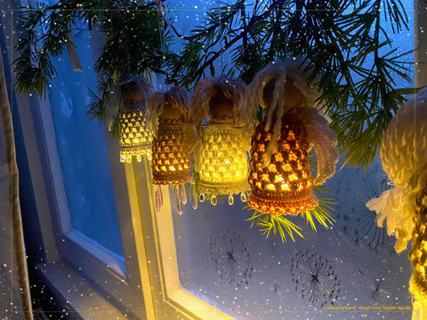 Crocheted Angel Lantern Pattern – Glowangel Christmas Ornament (PDF)