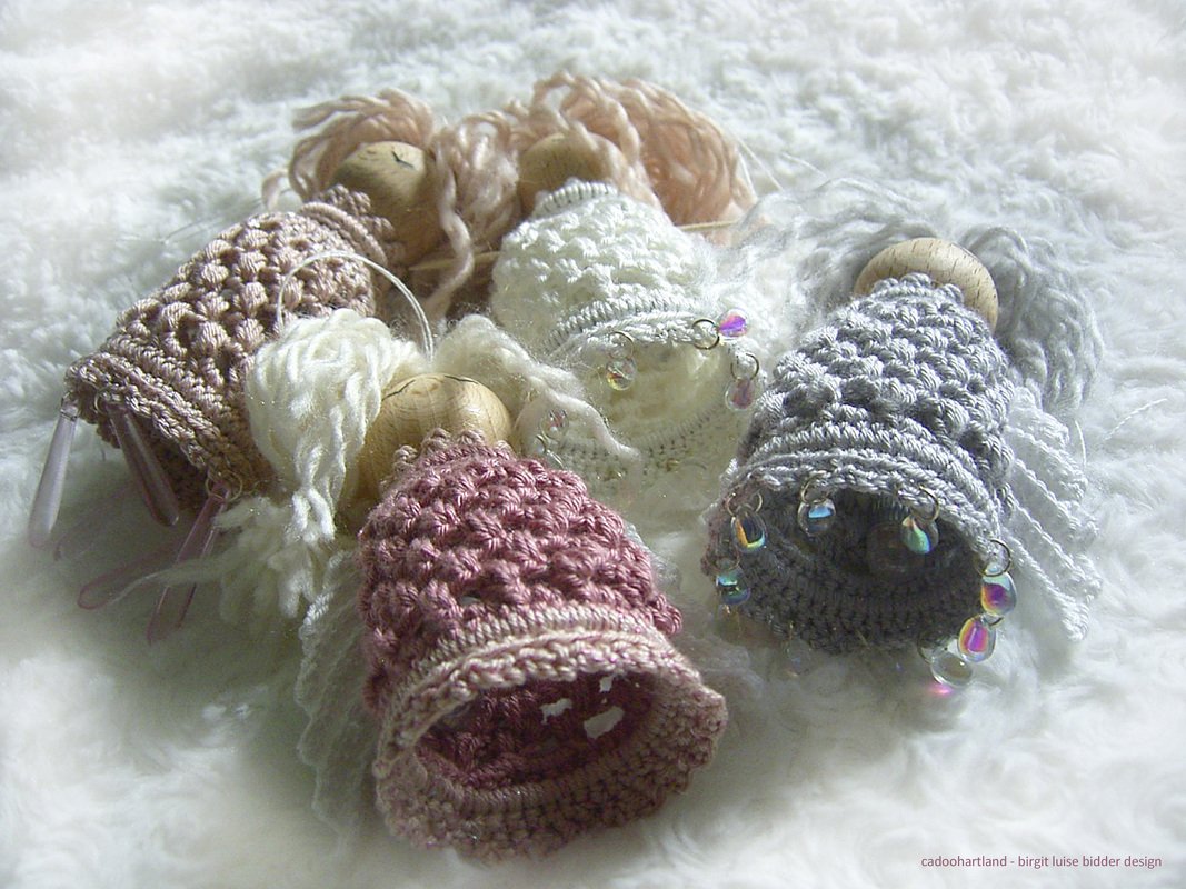 Minileuchten "Glühengelchen", kleine Lampions häkeln, Baumlichter, Engel - Bild 2