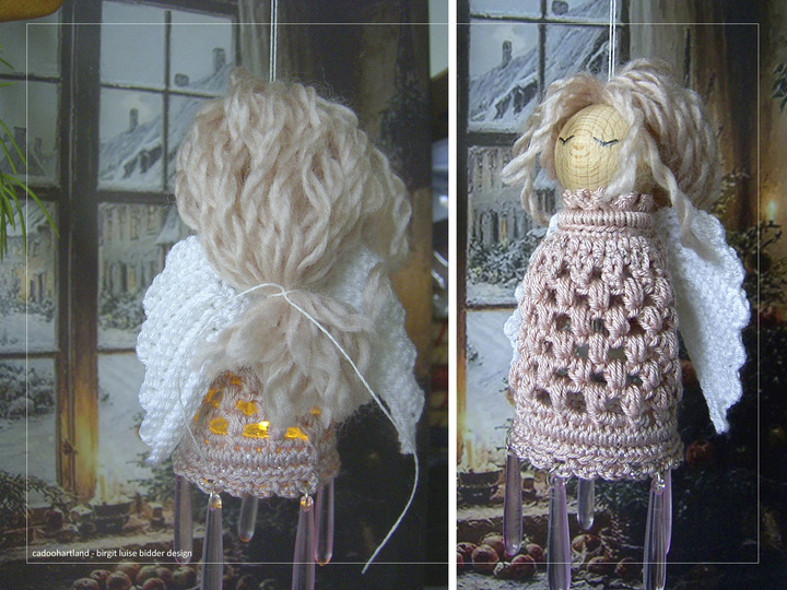 Crocheted Angel Lantern Pattern – Glowangel Christmas Ornament (PDF)