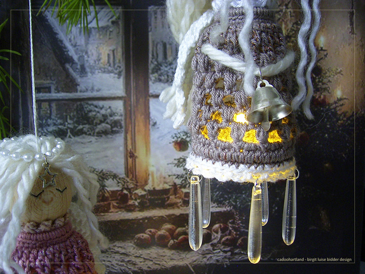 Crocheted Angel Lantern Pattern – Glowangel Christmas Ornament (PDF)