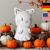 Crochet Pattern: Cat Ghost Bag Charm for Halloween