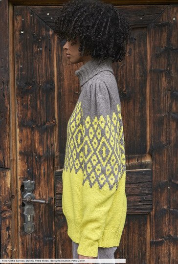 Pulli mit Jacquardpasse