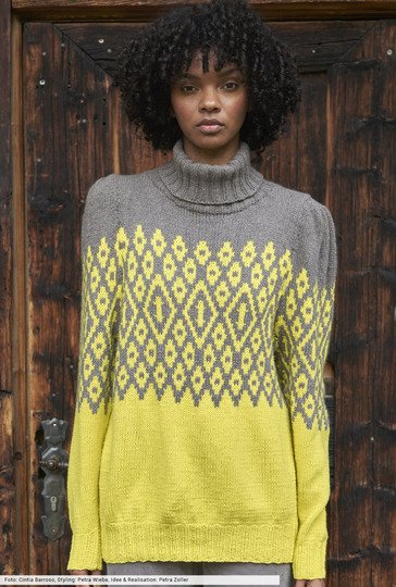 Pulli mit Jacquardpasse