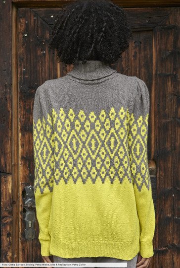 Pulli mit Jacquardpasse