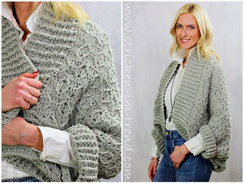 Crochet Pattern for Vest / Shrug | Shrug #7 | ItalyWool #4