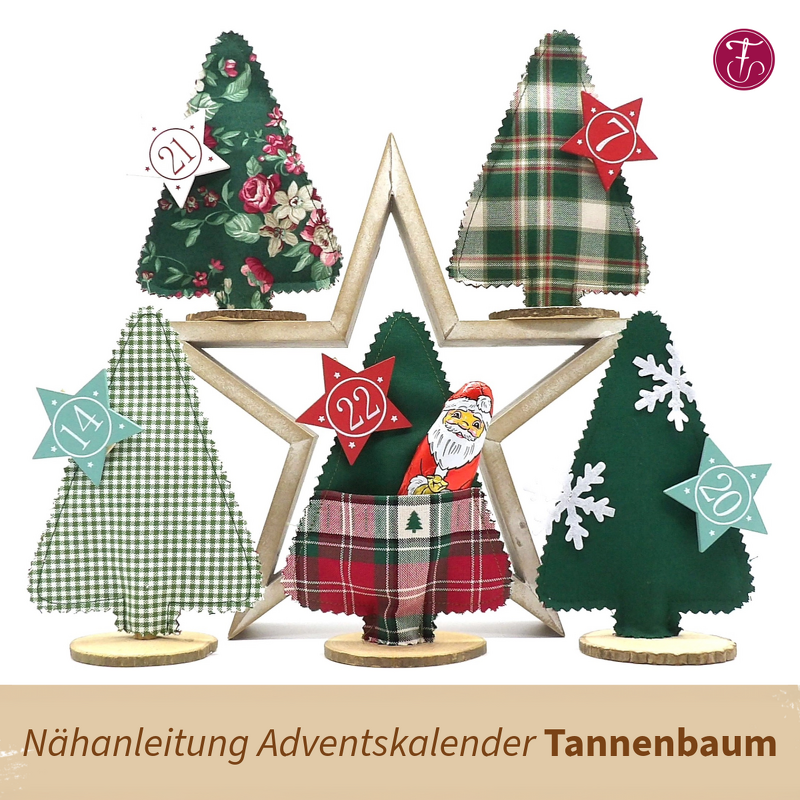 Nähanleitung Tannenbaum Adventskalender Wunscherfüller