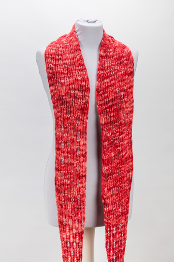 Strickanleitung Mini-Schal Happy Hour mit Fallmaschenmuster
