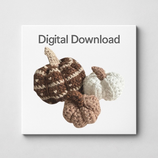 Häkelanleitung Herzchenkürbis - für Anfänger geeignet