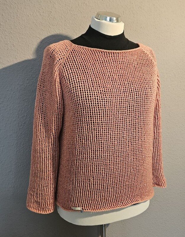 Video Anleitung - Raglan Pullover Lufti - tunesisch gehäkelt - Bild 5