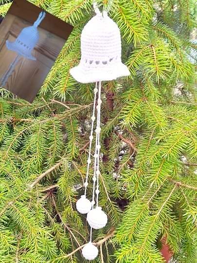 Häkelanleitung Fenster - Türdekoration  Glocke