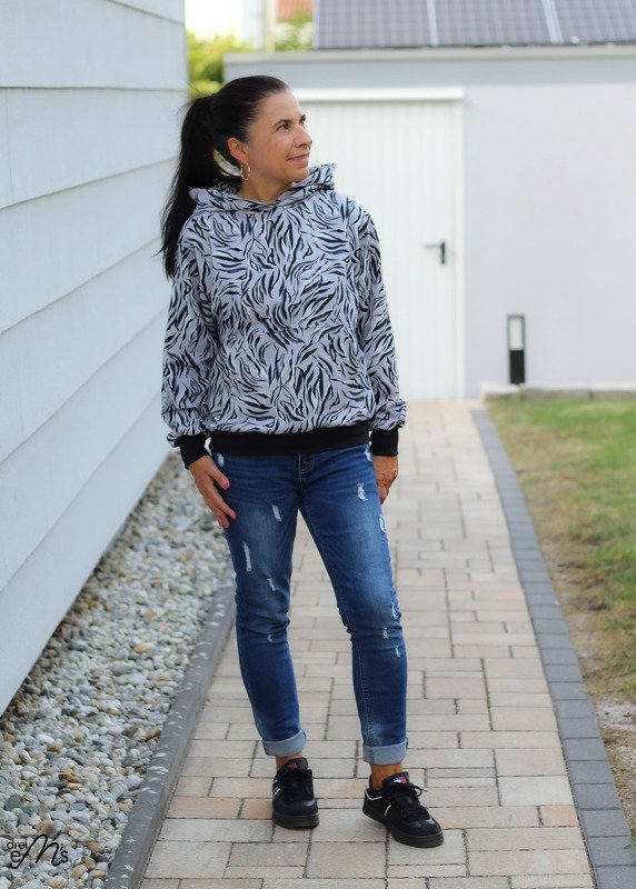 Hoodie MELFI Gr. 32-56 Schnittmuster PDF Ebook