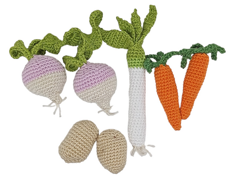 Suppengemüse Häkelanleitung