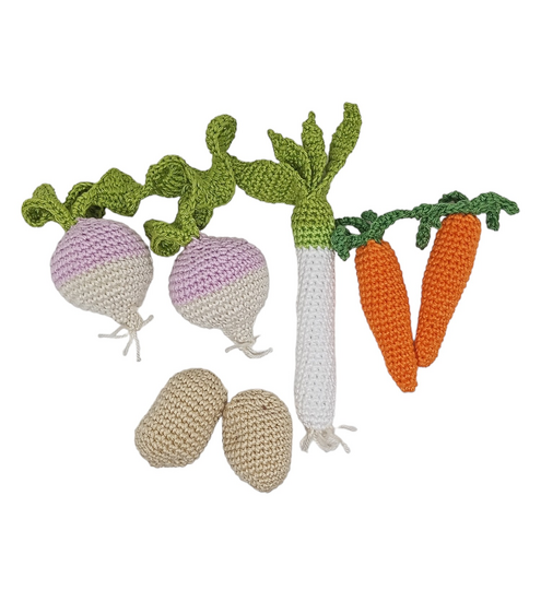 Suppengemüse Häkelanleitung