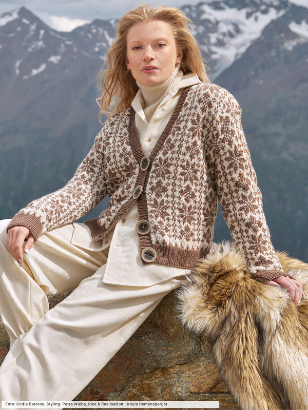 Cardigan mit Eiskristallen