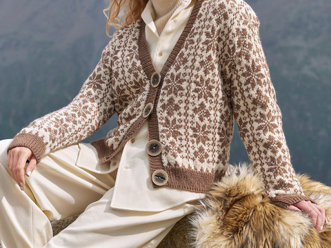 Cardigan mit Eiskristallen