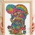 Hippie Gnome Cross Stitch Pattern | Rainbow Peace Gnome with Dandelion