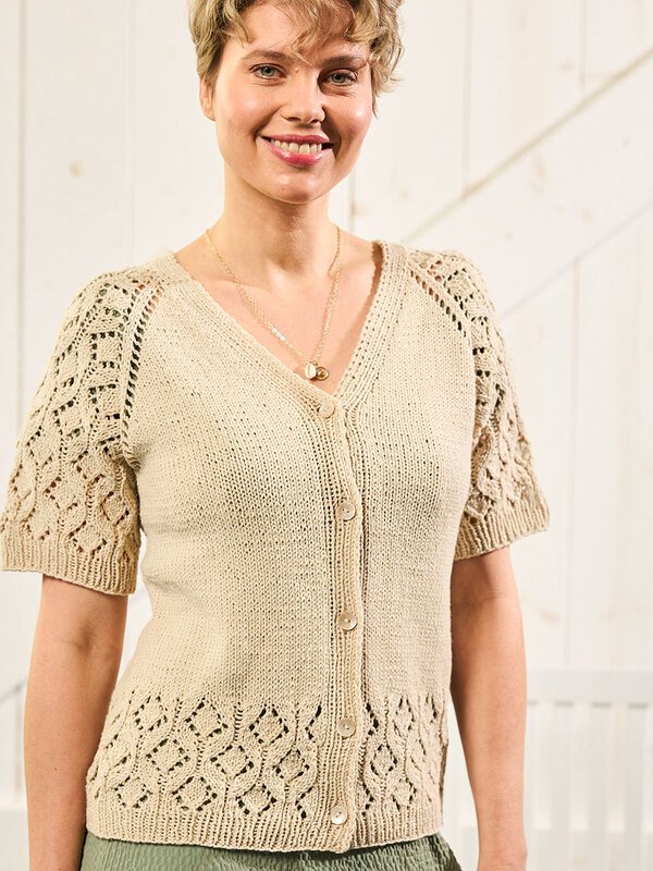 RAGLANJÄCKCHEN CARLA MIT AJOUR-ÄRMEL GESTRICKT - Bild 7
