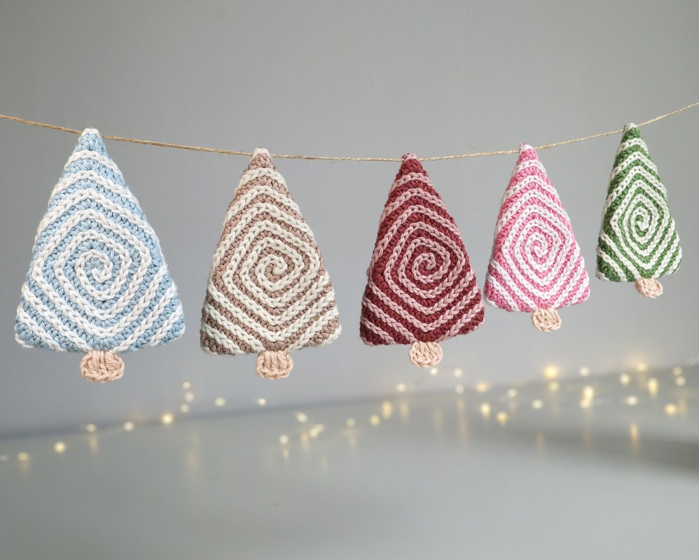 Granny Tree “Nordic Twist” – Garland, Tree Ornament, Gift Tag