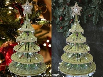 Häkelanleitung Tannenbaum "Lichterglanz", Christbaum, Weihnachtsbaum