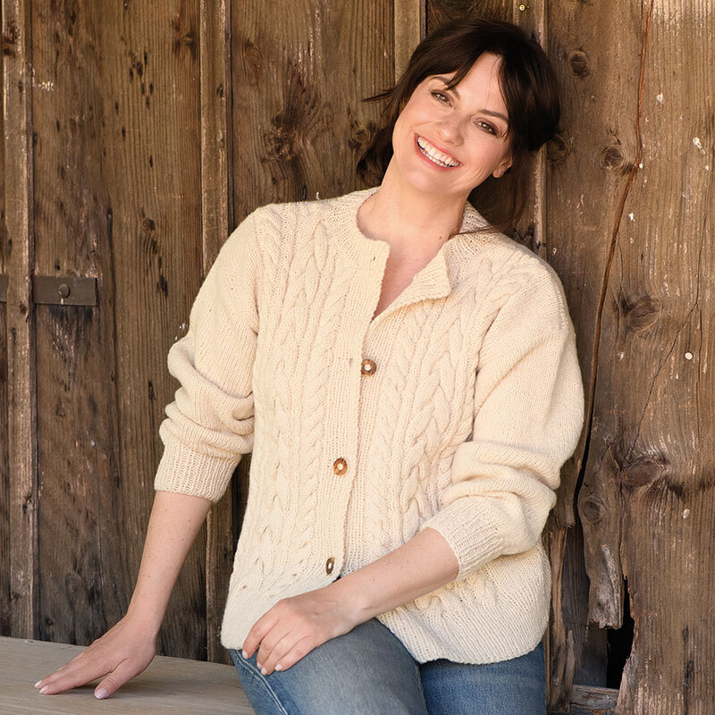 Strickanleitung Damenjacke "Schafwolle" 766037