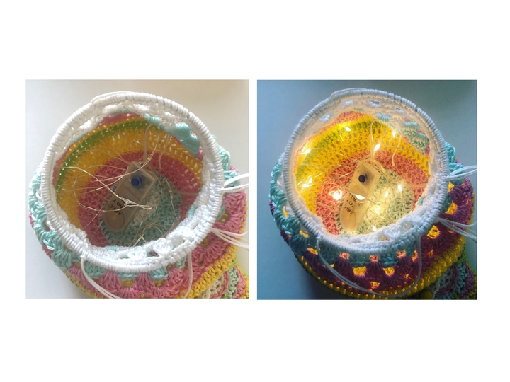 Crochet Pattern Boho Star Lantern, Colorful Lamp for Decoration