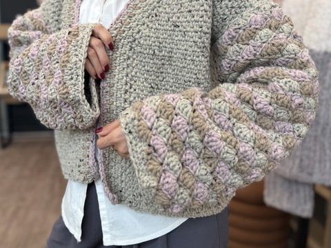 Häkelanleitung Jacke Eva