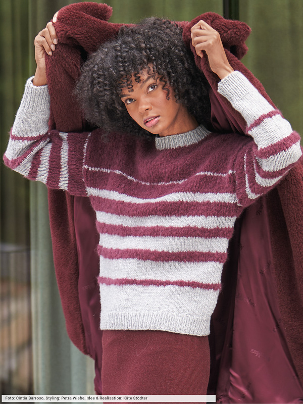 Gestreifter Pulli