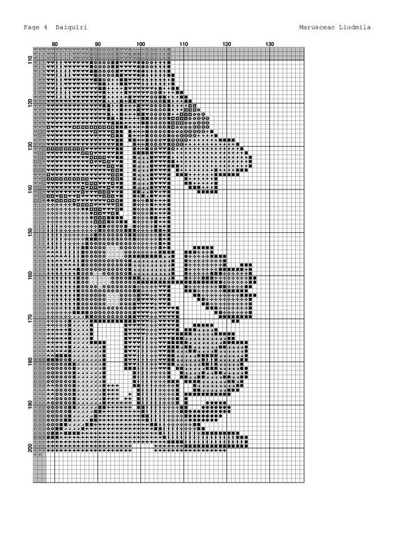 Rainbow Hippie Gnome Cross Stitch Pattern | PDF Embroidery Chart with Drink - Image 3