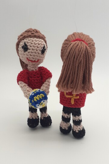 Volleyballerin häkeln - sportliche Amigurumi Figur