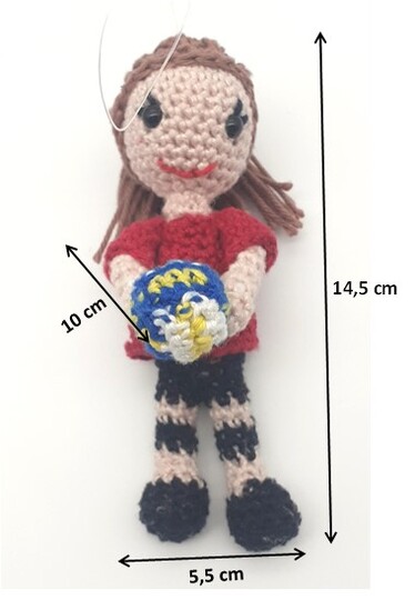 Volleyballerin häkeln - sportliche Amigurumi Figur