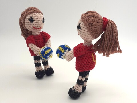 Volleyballerin häkeln - sportliche Amigurumi Figur