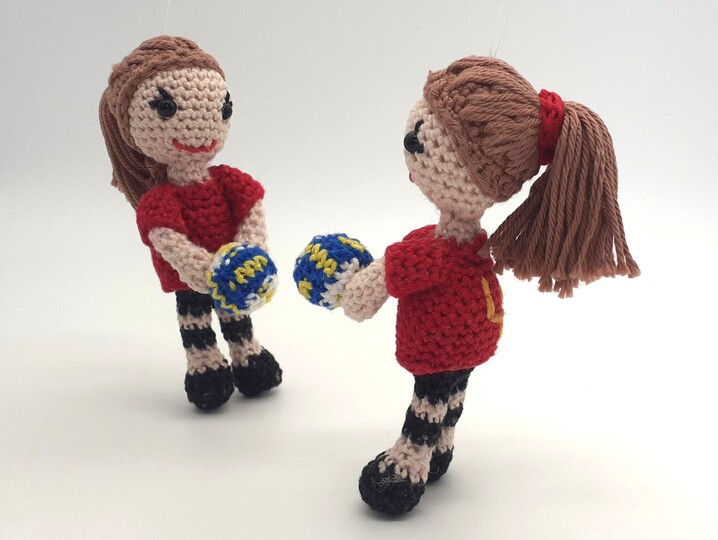Volleyballerin häkeln - sportliche Amigurumi Figur