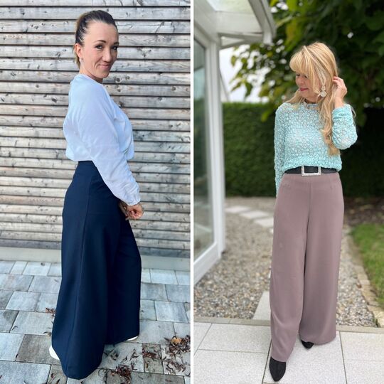 Schnittmuster Palazzohose Heidi – Hose mit Taschen-Option & Reißverschluss