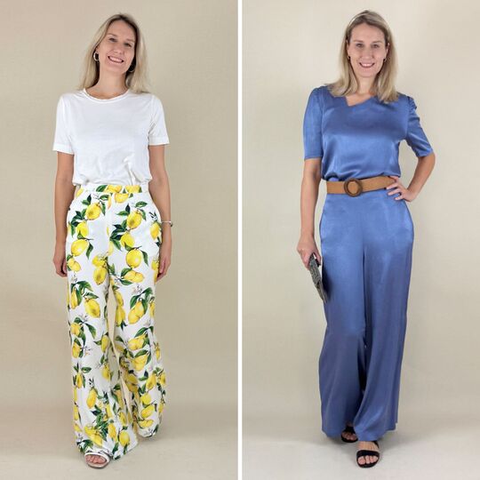 Schnittmuster Palazzohose Heidi – Hose mit Taschen-Option & Reißverschluss