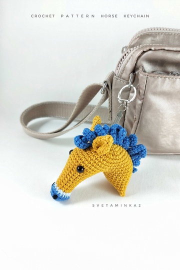 Crochet Horse Pattern Keychain & Christmas Tree Amigurumi Tutorial Set of 2