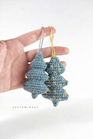 Crochet Horse Pattern Keychain & Christmas Tree Amigurumi Tutorial Set of 2