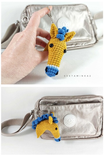 Crochet Horse Pattern Keychain & Christmas Tree Amigurumi Tutorial Set of 2