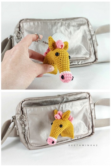 Crochet Horse Pattern Keychain & Christmas Tree Amigurumi Tutorial Set of 2