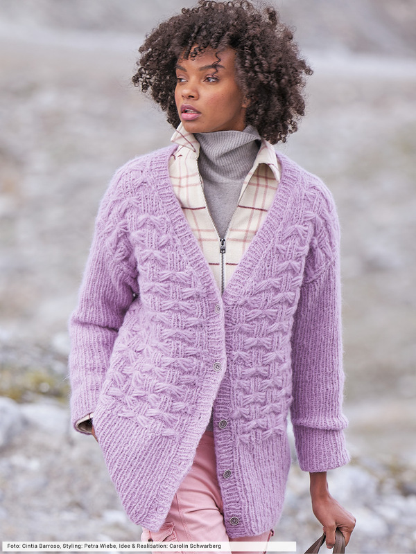 Jacke mit Fangmuster